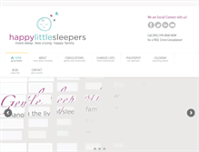 Tablet Screenshot of happylittlesleepers.com